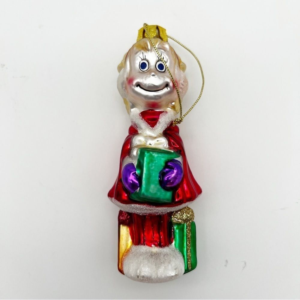Vintage 2004 Cindy Lou Who How The Grinch Stole Dr Suess Glass Ornament